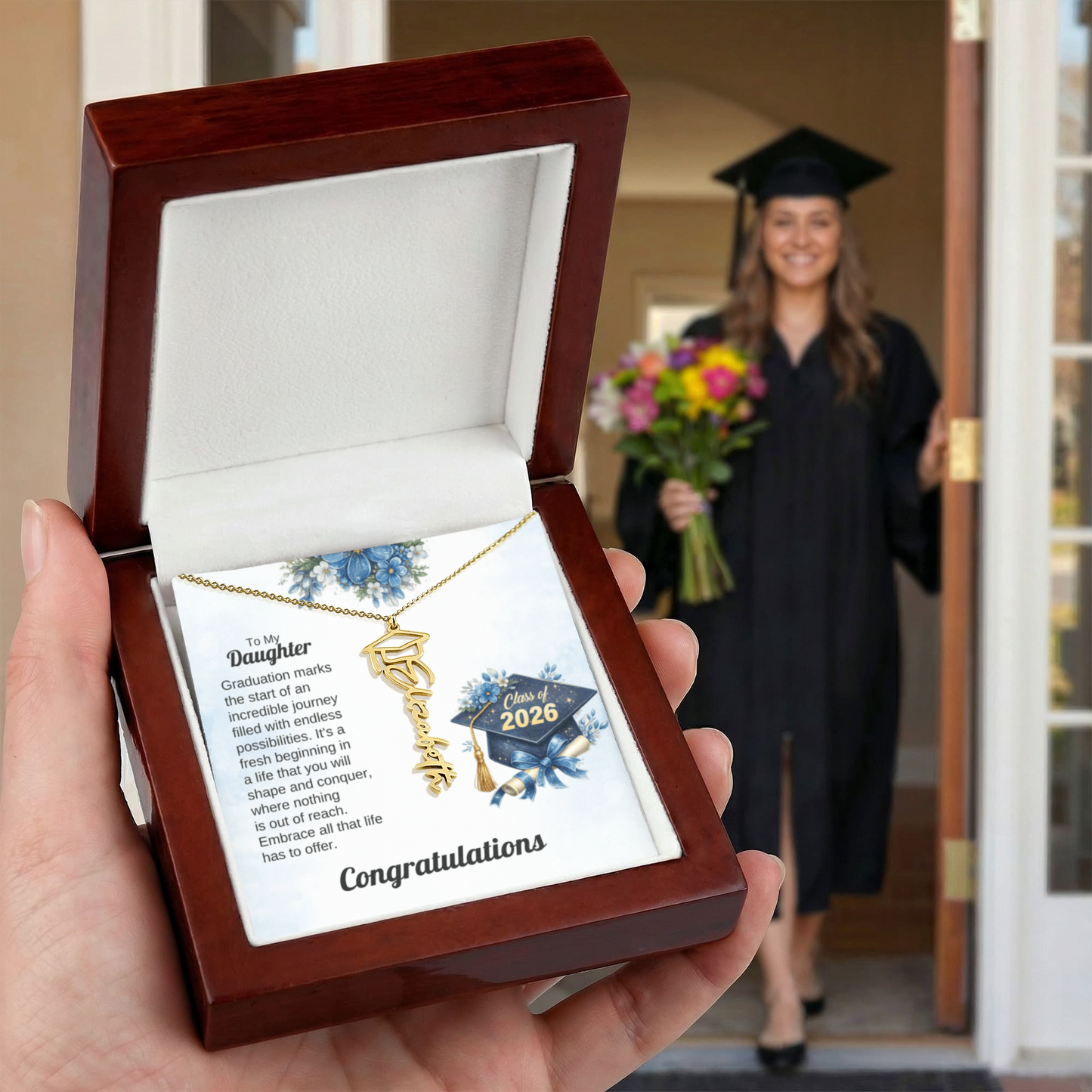 Necklace To My Daughter High School Graduation Gifts