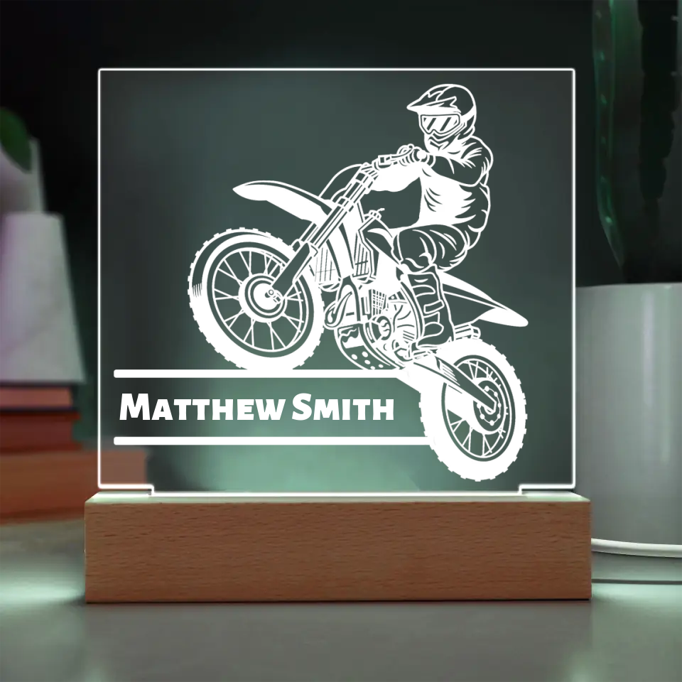 Motocross Acrylic Plaque