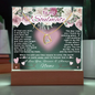 Soulmate Forever Love Necklace Powder Pink Roses Keepsake Acrylic Bundle 2.2